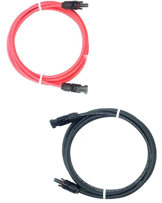 Pair of Solar Panel Extension Cables