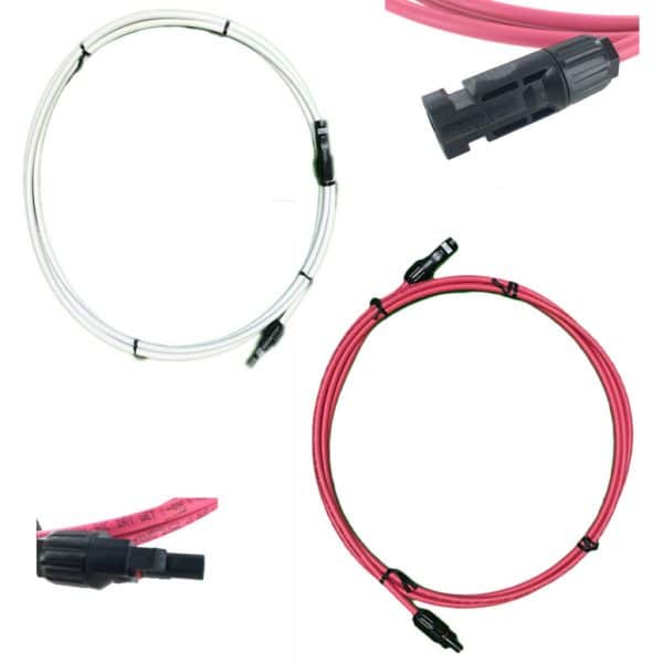 Pair of Solar Panel Extension Cables