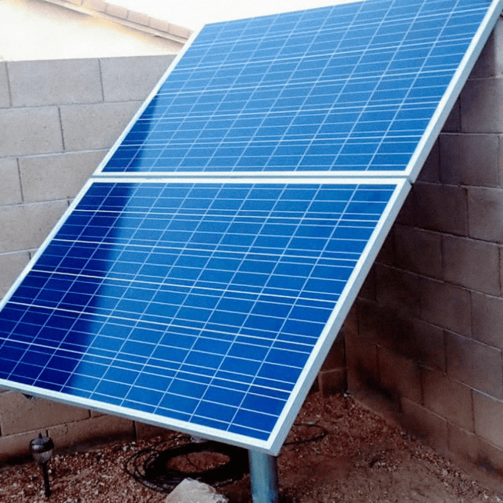 Solar pool pump powered by a solar panel SanTan Solar